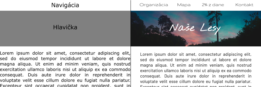 tvorba návrhu webstránky v InkScape